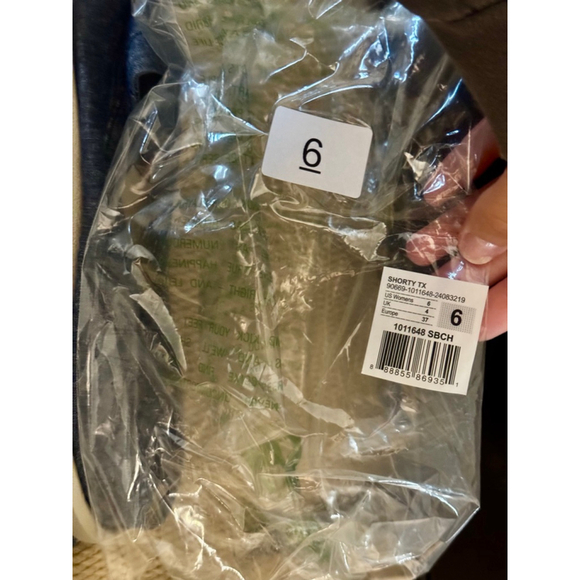 Shorty TX Women's Sanuk Slate Blue Chambray In Color Brand New in Bag Size 6 - Picture 2 of 9